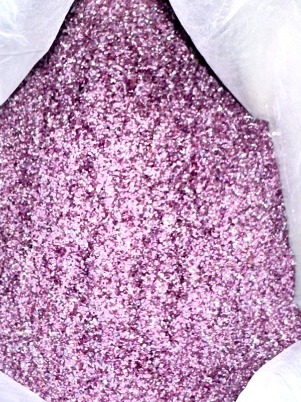 Kugler K-12 Reddish Amethyst 96 COE glass color/ Frit 00: 242 grams