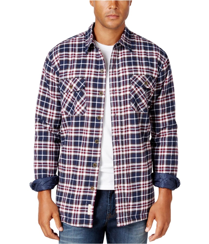 Weatherproof Mens Vintage Plaid Shirt Jacket Blue Small 6990₽