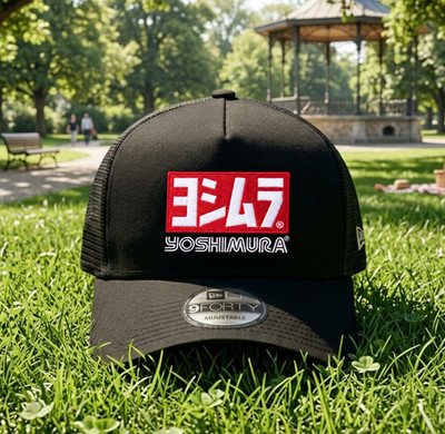 Yoshimura Racing Embroidered Trucker Hat Snapback Mesh Baseball Cap