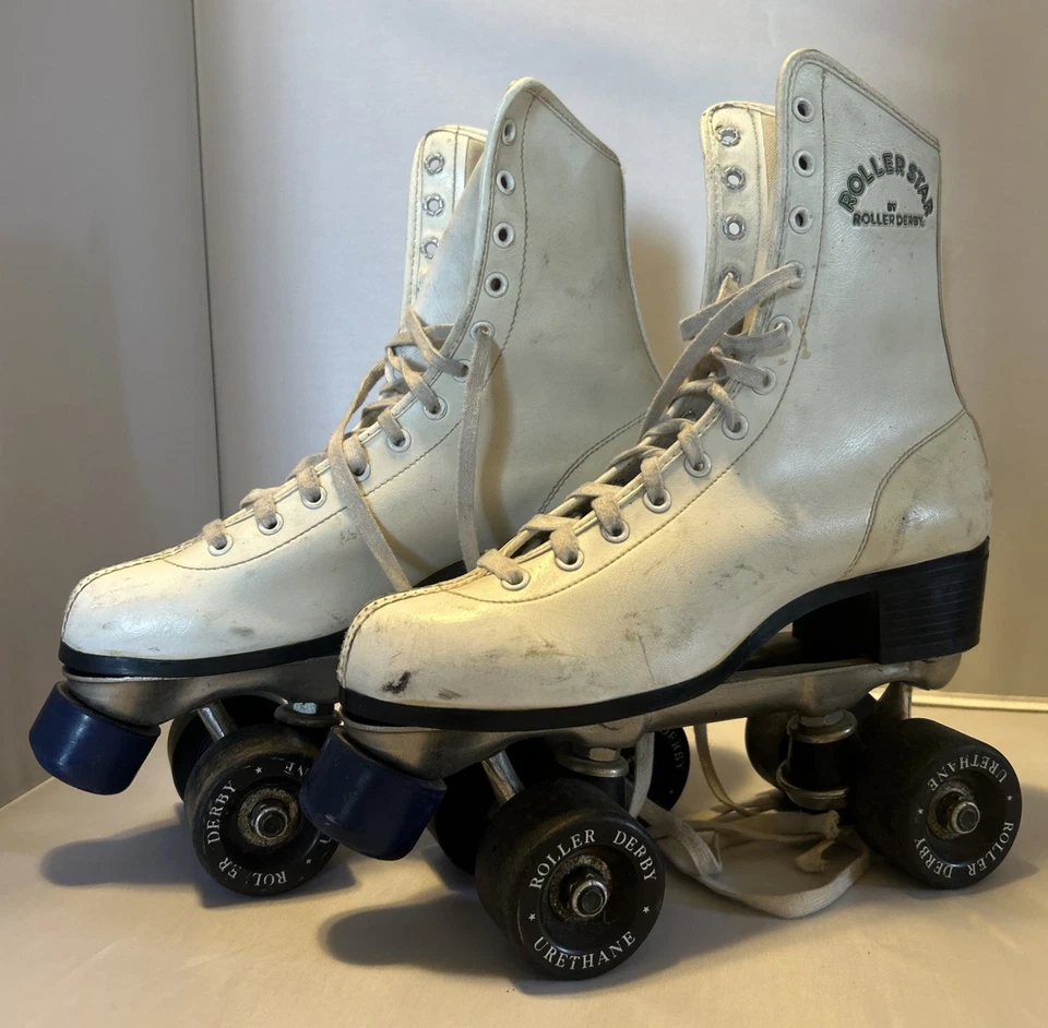 Patines de Colección Roller Derby Blanco Roller Star Freestyle Para Mujer Talla 7 con Herramienta Foto 3 de 4
