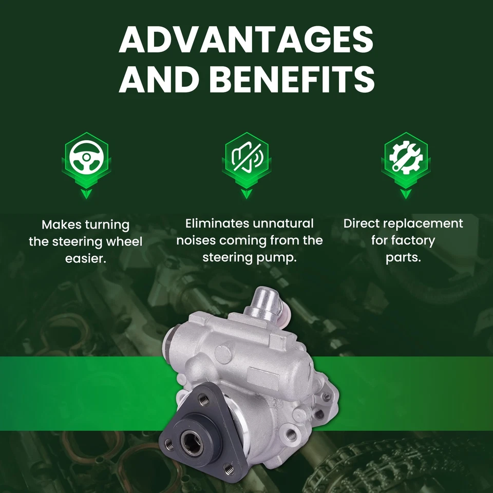 Bomba de dirección asistida compatible con BMW 323i 325i 325xi 325Ci 328i 328is 330i 330xi 330Ci Foto 3 de 4