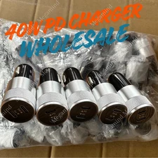 40W Dual USB Type-C Fast Car Charger Adapter For iPhone iPad Android Samsung Lot