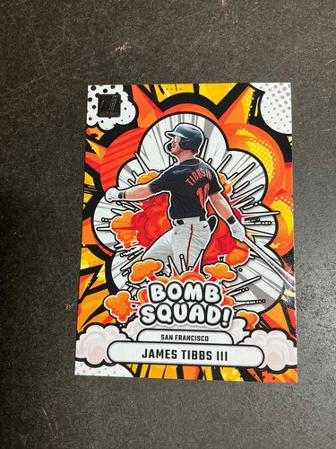 2025 Donruss Baseball James Tibbs III Bomb Squad Insert San Francisco Giants