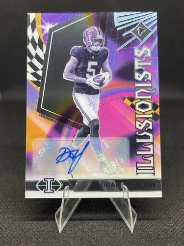 2023 Illusions Football Drake London Illusionists #4 Auto /99 Falcons