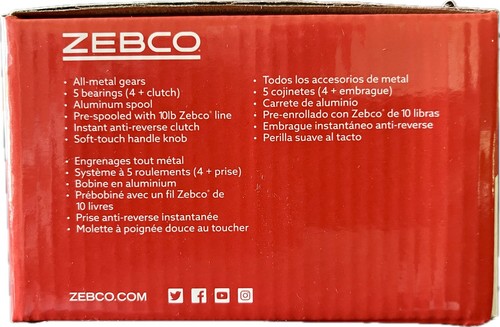 ZEBCO ROAM Spinning Reel 5 BB 5.2:1 Gear Ratio 10 lb test line NIB - Picture 8 of 8