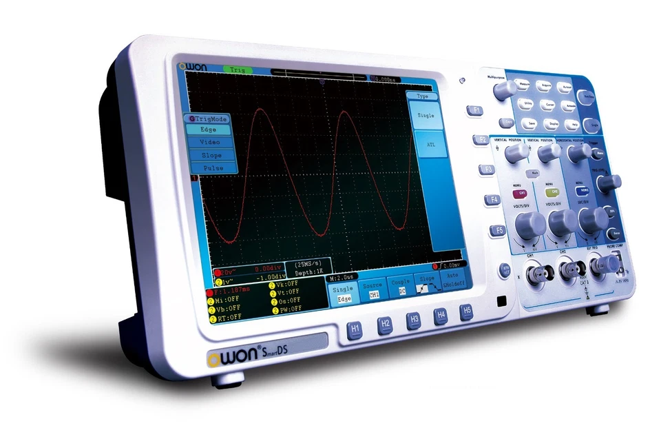 OWON 100Mhz Oscilloscope SDS7102V 1G/s large 8" LCD LAN+VGA+battery+bag 3yrs war - Image 4 of 4