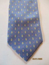 Jos A Bank Blue Silk Neck Tie
