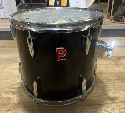 Premier 13'''' Rack Tom Drum in schwarzer Oberfläche Vintage #1045
