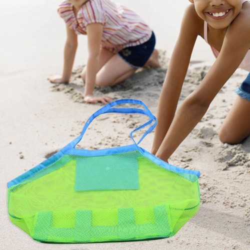 Outdoor Children's Toy Storage Bag Mesh Bags for Beach Sand Toys - Picture 2 of 11