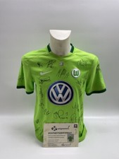 VFL WOLFSBURG Maglia 2016/2017 Firmata Dalla Squadra Wölfe Autografo Nike S