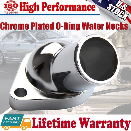 Chrome O Ring Water Neck Thermostat Housing For 5565 Chevy SBC 350 327