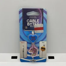 iJoy Cable Bytes - Cable Protection - True Love & Unicorn 2 Pack Design