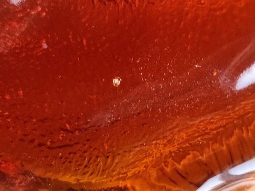 Vintage Fenton Swirl Red And Orange Cadmium Glass Ashtray - Picture 15 of 23