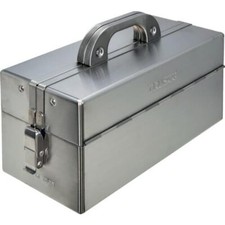 Trusco Su3d-370 Stainless Steel Double-opening Tool Box 2-tier 370 185 215mm