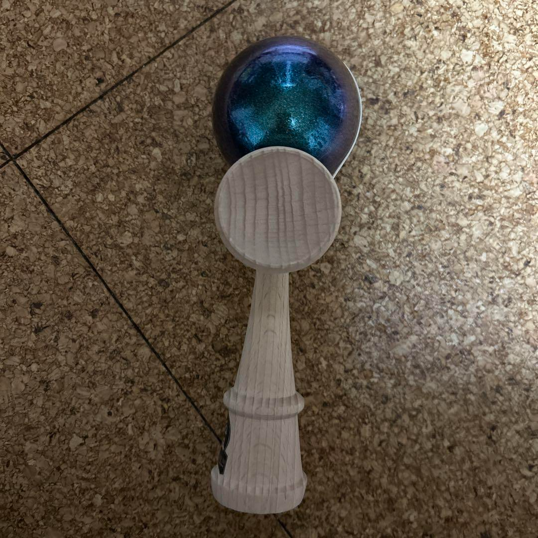 Mugen Musou Kendama】GLOKEN Meteor-Blue Wood Toy Japan High