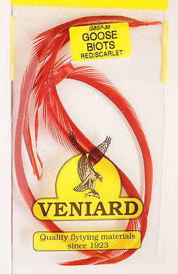 Goose Biot Strips Veniard Prince Nymphe & Co. ROT / SCARLET RED