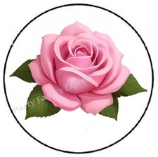 PINK ROSE ENVELOPE SEALS LABELS STICKERS PARTY FAVORS