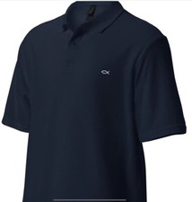 Polo Shirt w/ Ichthys Fish Christianity, Jesus Christ, Savior, God, Religion 