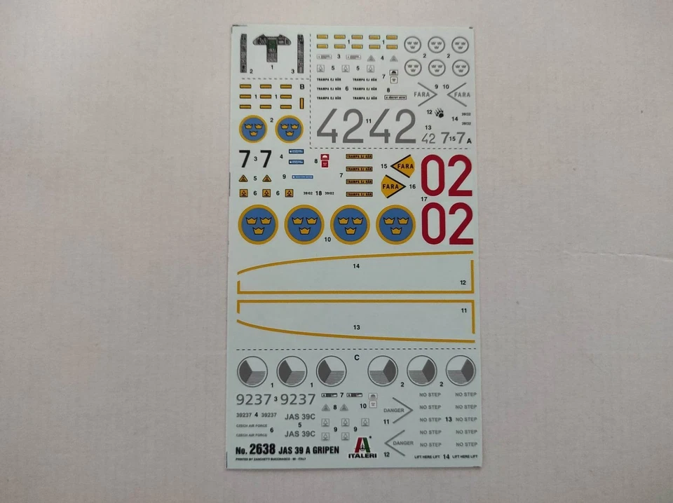 ITALERI #2638 JAS-39A "Gripen" 1:48 - Immagine 3 di 3