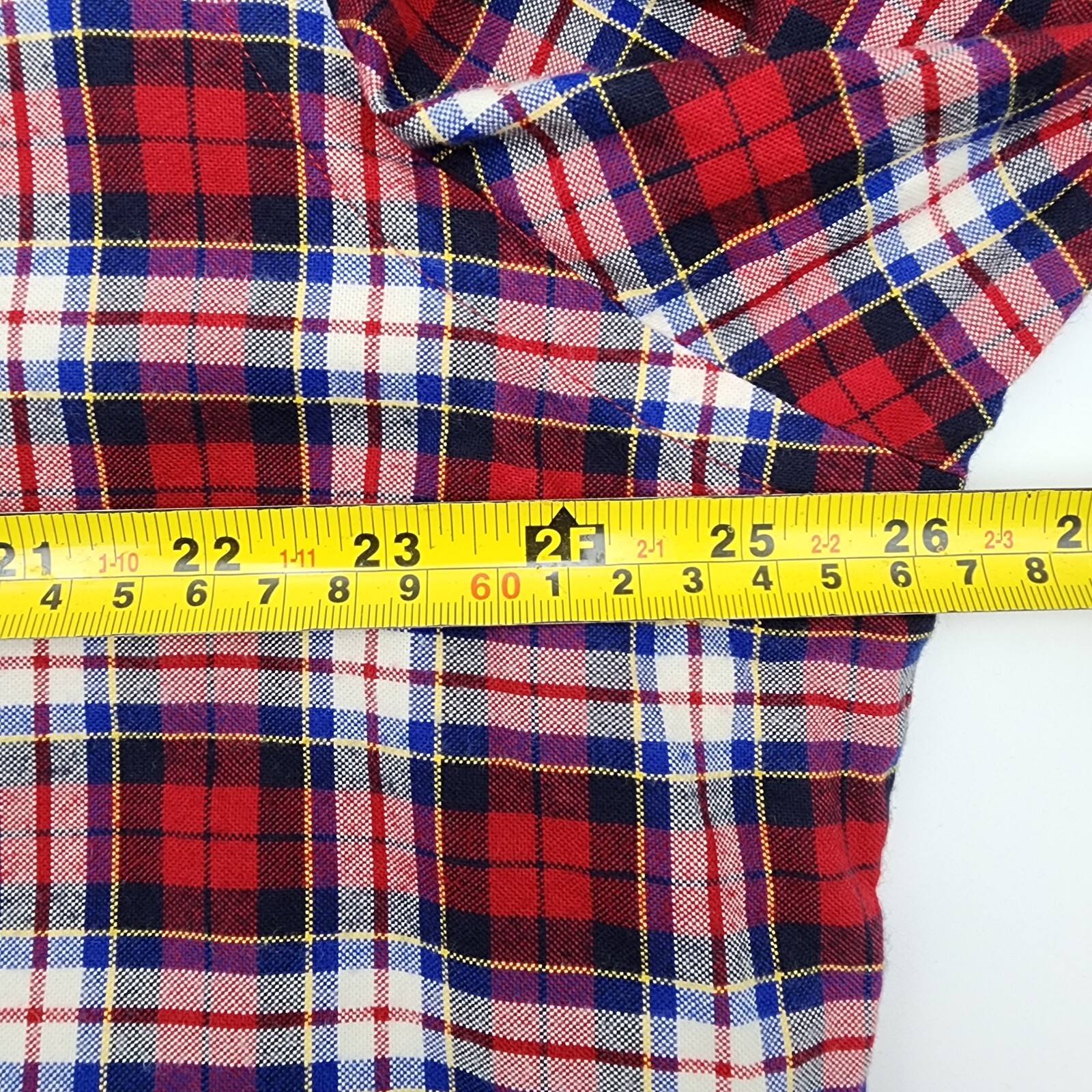 Ralph Lauren Button Up Shirt Mens XL Long Sleeve Red Blue Plaid Navy Pony Cotton thumbnail 9