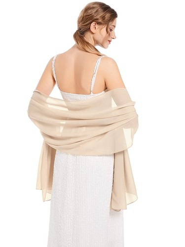 Shawls and Wraps Soft Chiffon Scarve Scarf For Evening Party Dresses Wedding ... - Picture 2 of 6
