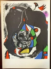 Joan Miro Revolutions II, 1975 Lithograph by XXe Siecle in Paris