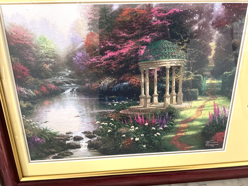 Thomas Kinkade SERENITY PRAYER Frame Canvas Print Bradford Exchange 2010 - Picture 2 of 6