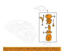 Used Fuel Pump fits: 2015 Mazda 3 pump assembly tank mounted Grade A
