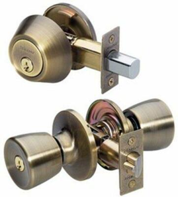 Master Lock Keyed Entry Door Lock, Single Cylinder Deadbolt with matching Tulip