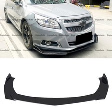 For Chevrolet Malibu Universal Front Bumper Lip Spoiler Splitter Glossy Black