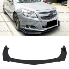 For Chevrolet Malibu UNIVERSAL Front Bumper Lip Spoiler Splitter Glossy Black