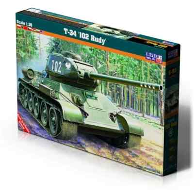 MISTERCRAFT 1/35 Scale T34 ''102 Rudy'' Russian Medium Tank Model Kit G-95 /G95