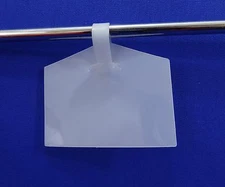 Label Ticket Holders Tag 2-1/4"w x 1-3/8"h  Wire Rack & Basket Plastic