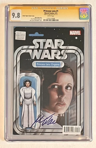 PRINCESS LEIA #1 ACTION FIGURE COVER • CGC SS 9.8 • SIGNED BY MARK WAID