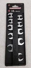 Powerbuilt 3/8" Drive Crowfoot Wrench Set 10pc. Metric # 640115