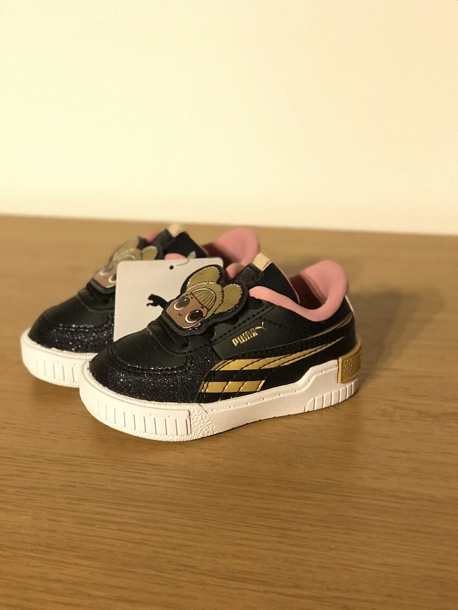 Puma trainers hot sale kids gold