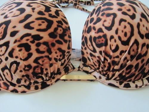 Victoria Secret BOMBSHELL Leopard Spot PELOSA BRAZILIAN BIKINI SWIM SUIT 34DD M - Picture 4 of 7