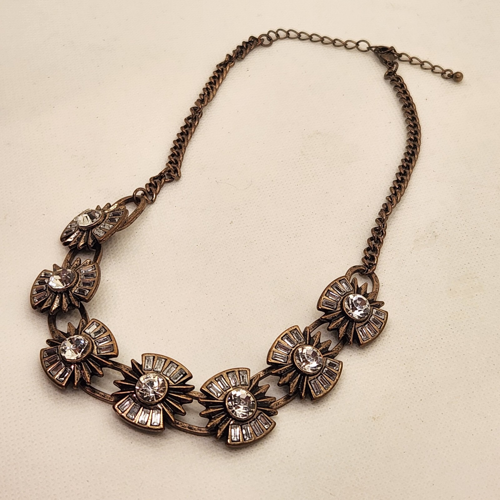 Rhinestone Statement  Bib Adjustable Necklace - image 2