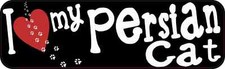 10 x 3 I Love My Persian Cat Bumper Sticker Vinyl Window Decals Stickers Decal