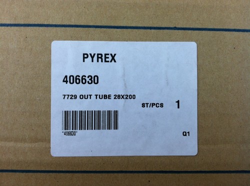 Pyrex 7729-28 trennbare 28x200mm Vakuumfalle; INN und OUT Röhre --NEU-- - Bild 6 von 7