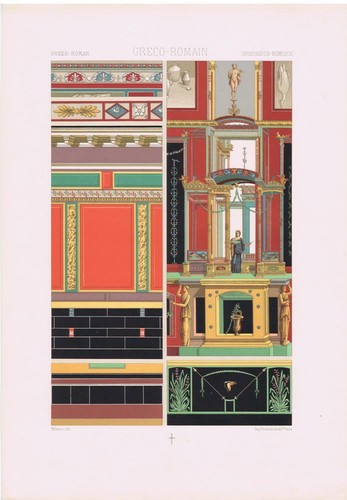 Racinet L'Ornament Polychrome C1885 ORIGINAL Prints - ANCIENT CIVILISATIONS - Picture 81 of 116