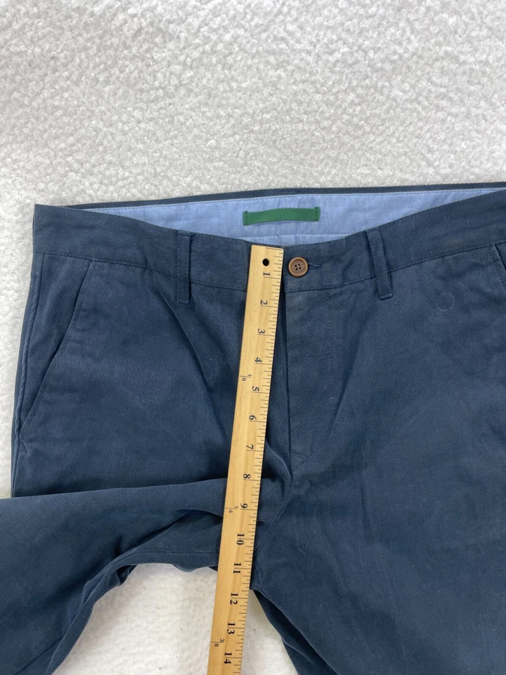 Pantalones chinos Lacoste para hombre 34 azul marino calce ajustado algodón pantalones informales Foto 3 de 4