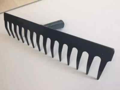 Stone Collection Rake Metal garden rake head lawn rake stone rake 14 teeth strong steel QTY 1 ...