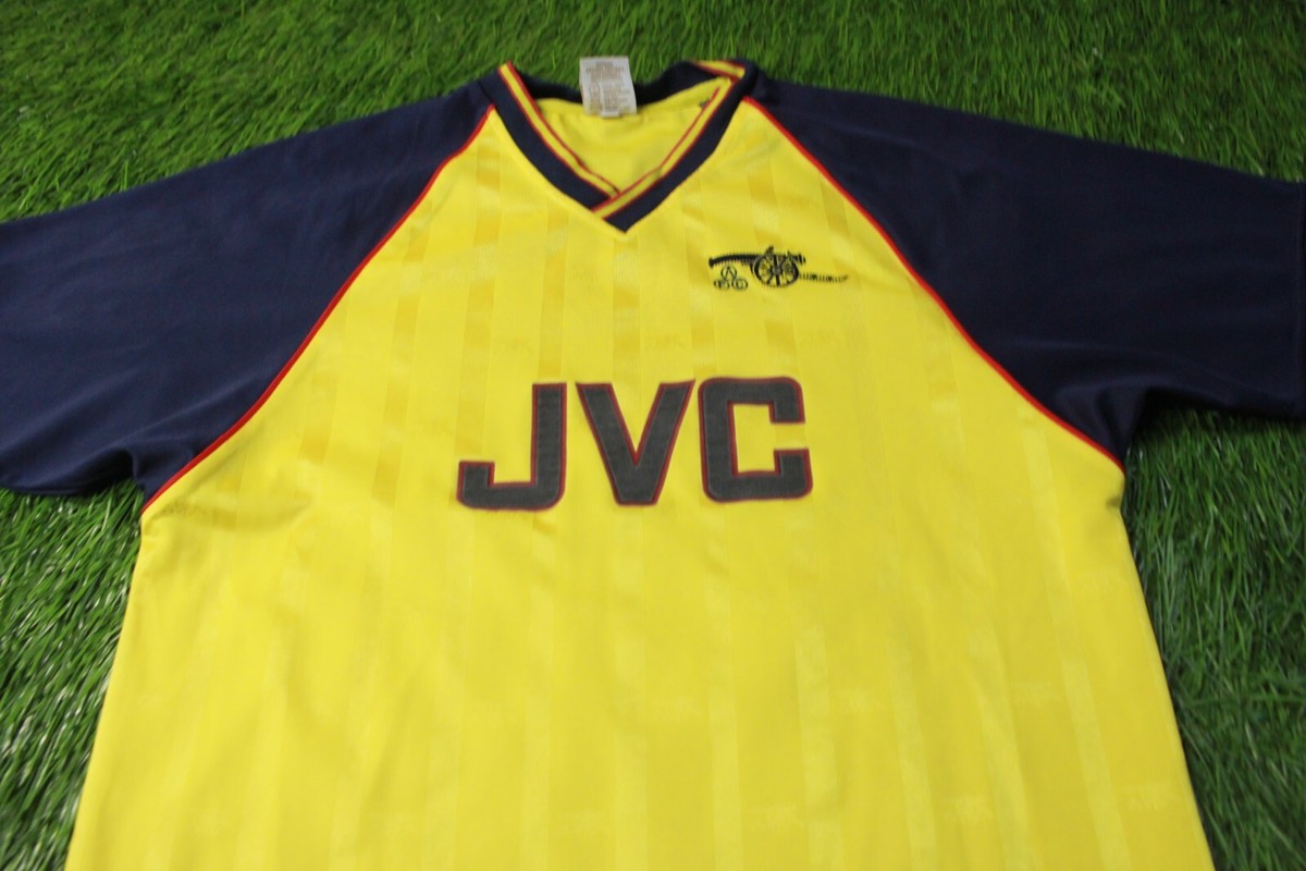 ARSENAL LONDON 1988/1990 FOOTBALL SHIRT JERSEY AWAY OFFICIAL RETRO