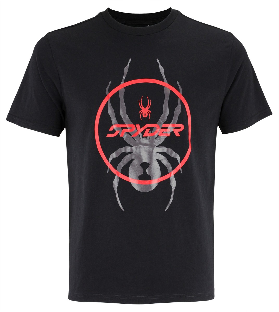 【SPYDER】 Duotech Men's Graphic Short Sleeve T-Shirt Spyder Men's Short Sleeve Graphic Cotton T-Shirt, Color