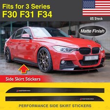 Performance Side Skirt Stickers Matte Vinyl Decal Trim For Bmw F30 F31 F34 3 Ser Performance Side Skirt Stickers Matte Vinyl Decal Trim For Bmw F30 F31 F34 3 Ser