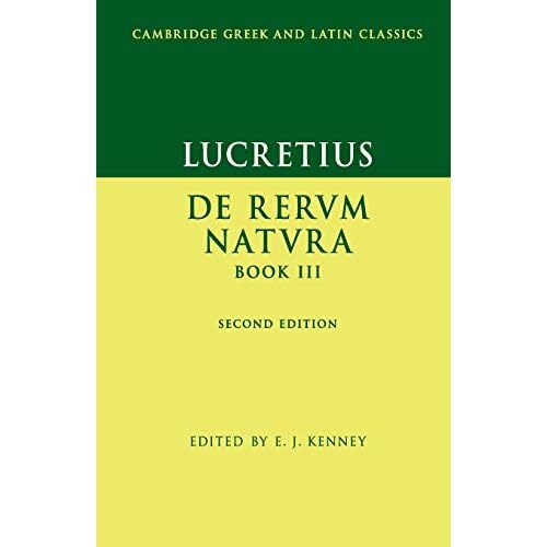 Lucretius De Rerum Natura Book Iii Cambridge Greek Latin Classics… 9780521173896