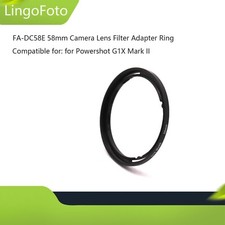 FA-DC58E 58mm Camera Lens Filter Adapter Ring for Powershot G1X Mark II