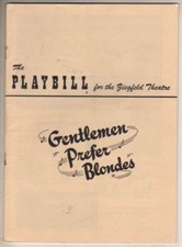 Carol Channing   "Gentlemen Prefer Blondes"   Playbill  1950   Broadway  