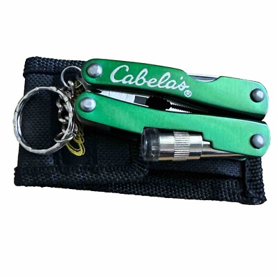 Cabela s Pocket Multi Tools Flashlight Keychain 